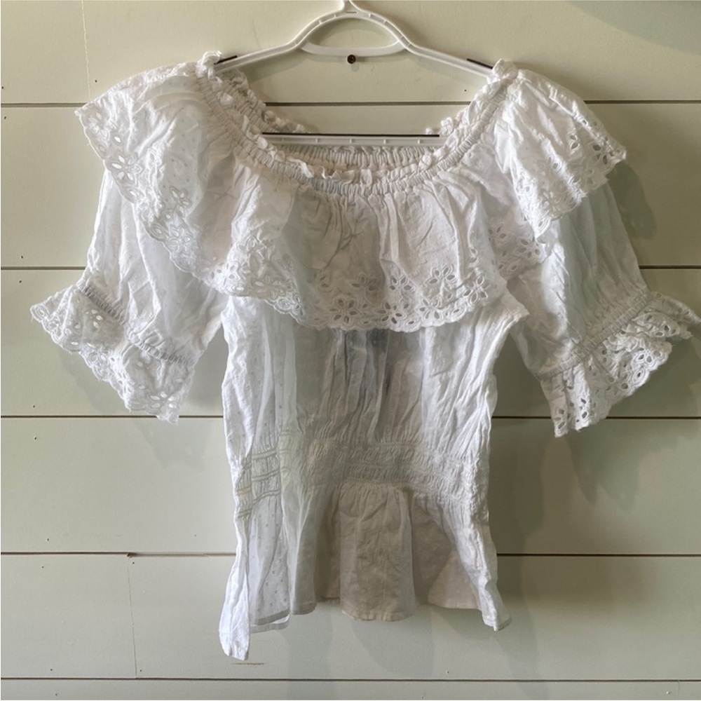Universal Thread White Off-Shoulder Blouse